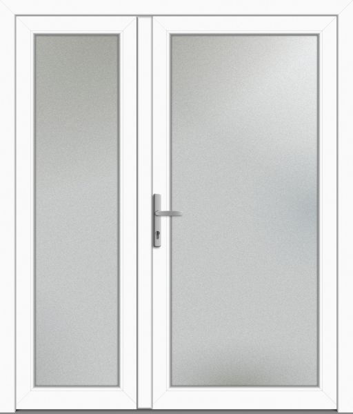 Kunststoff Nebeneingangstür "EMILY-Q" 71 mm 2-flügelig asymm