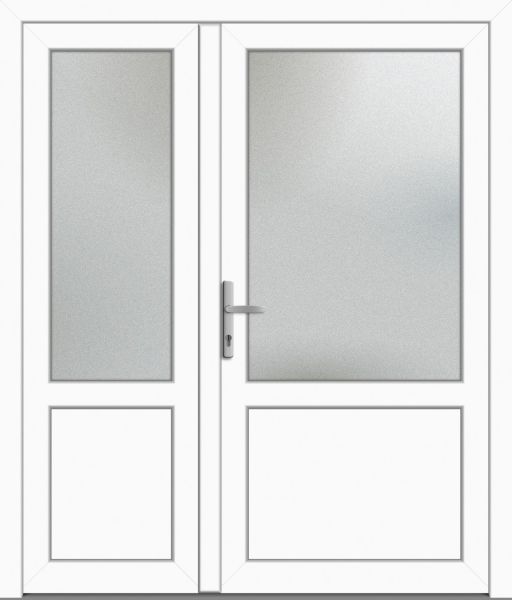 Kunststoff Nebeneingangstür "CELINE-Q" 71 mm 2-flügelig asymm