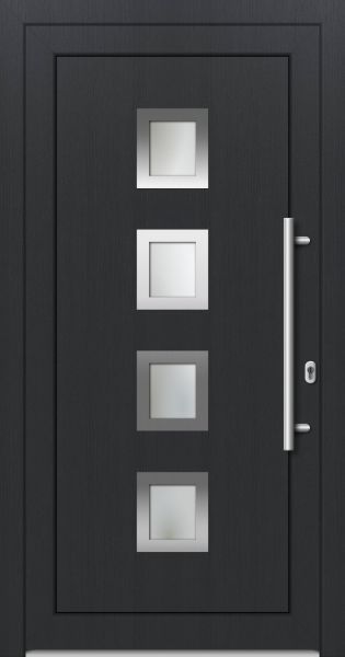 LAGER Kunststoff Haustür &quot;FABIENNE&quot; 71 mm Anthrazit