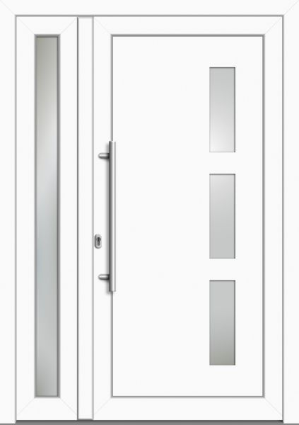 LAGER Kunststoff Haustür "NELLY" 71 mm Doppeltür asymm