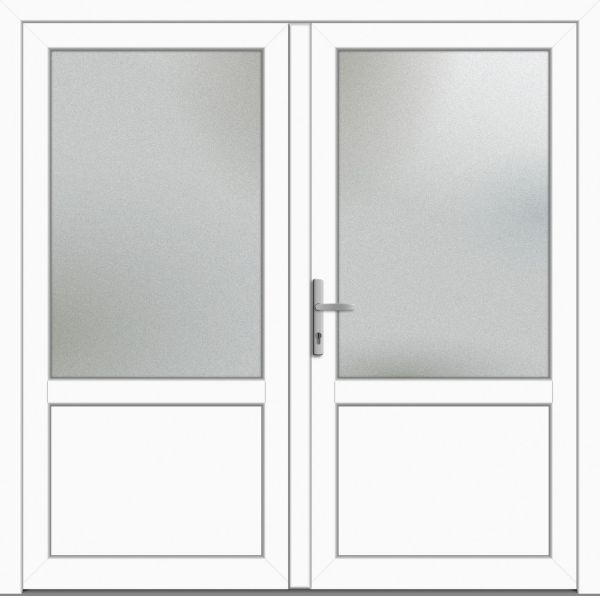 Kunststoff Nebeneingangstür "CELINE-Q" 71 mm 2-flügelig symm